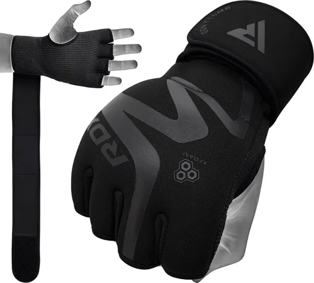 RDX T15 Noir Guanti Interni Boxe Neri Gel Taglia S-XL