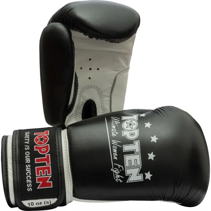 TOP TEN Ultimate Woman Fight guanti boxe pelle donna