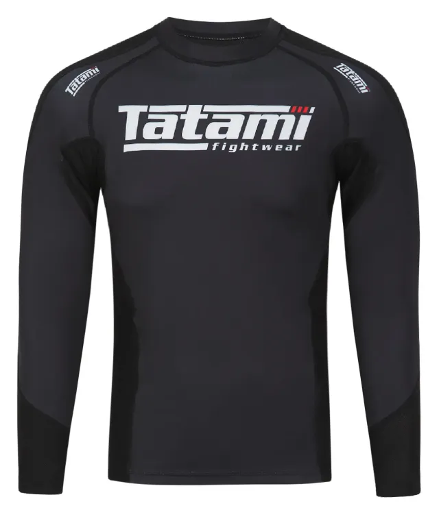 Tatami Technical rash guard manica lunga nero mesh