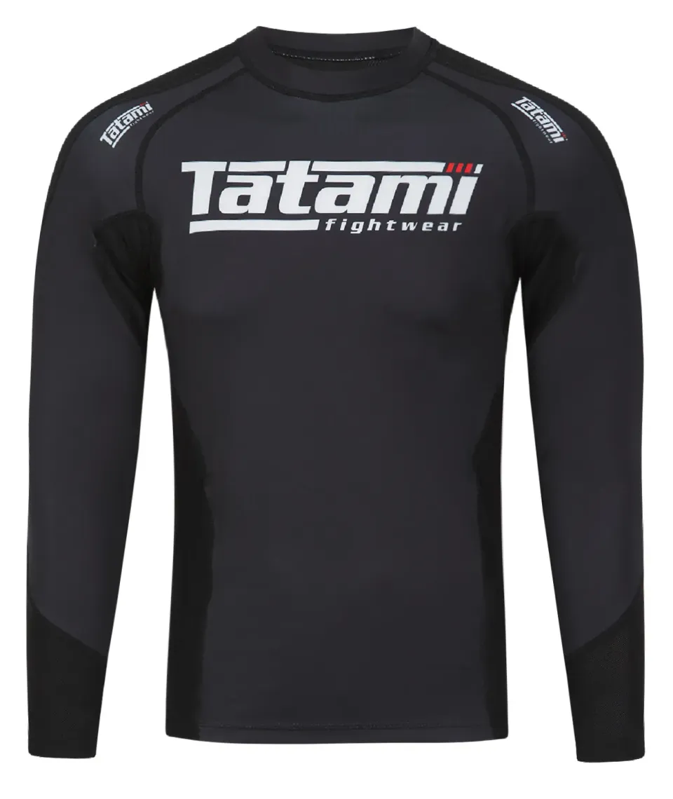 Tatami Technical rash guard manica lunga nero mesh