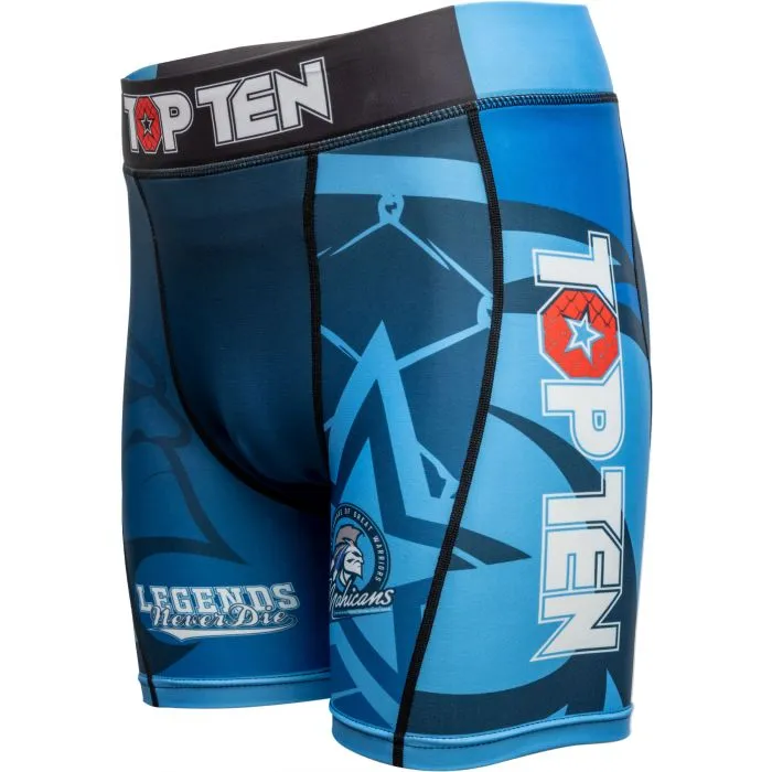 TOP TEN Mohicans pantaloncini compressione MMA elasticizzati