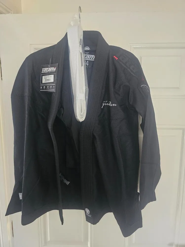 Tatami Fightwear Elements Superlite Kimono BJJ Bambino Nero Leggero
