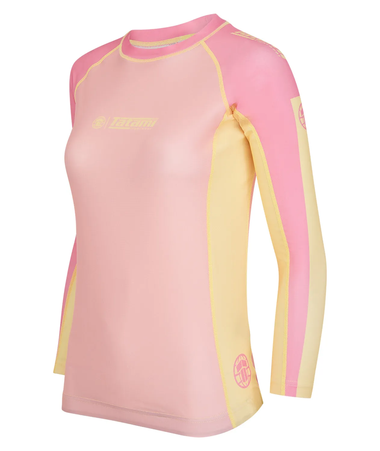 Tatami Ladies Contrast Long Sleeve rash guard candy riciclata