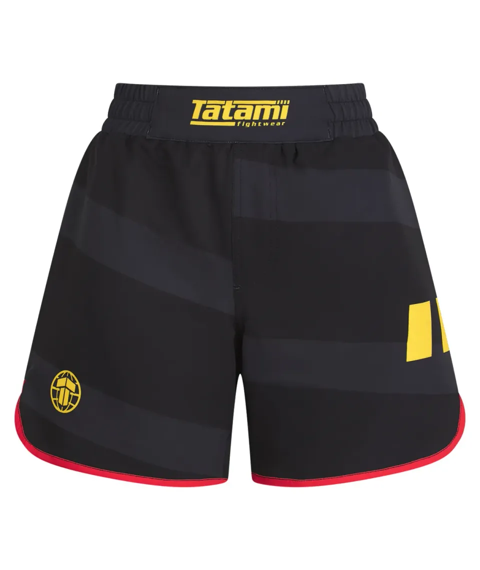 Tatami Fightwear Nomad Shorts pantaloncini grappling nero rosso donna