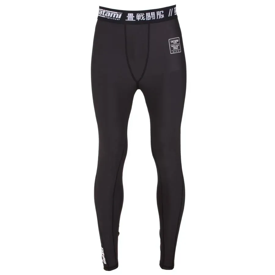 Tatami Nova Spats Leggings Uomo Neri Elasticizzati