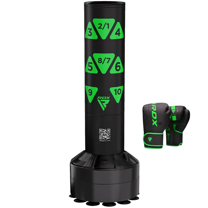 RDX KT Ronin sacco boxe autoportante 4FT nero schiuma