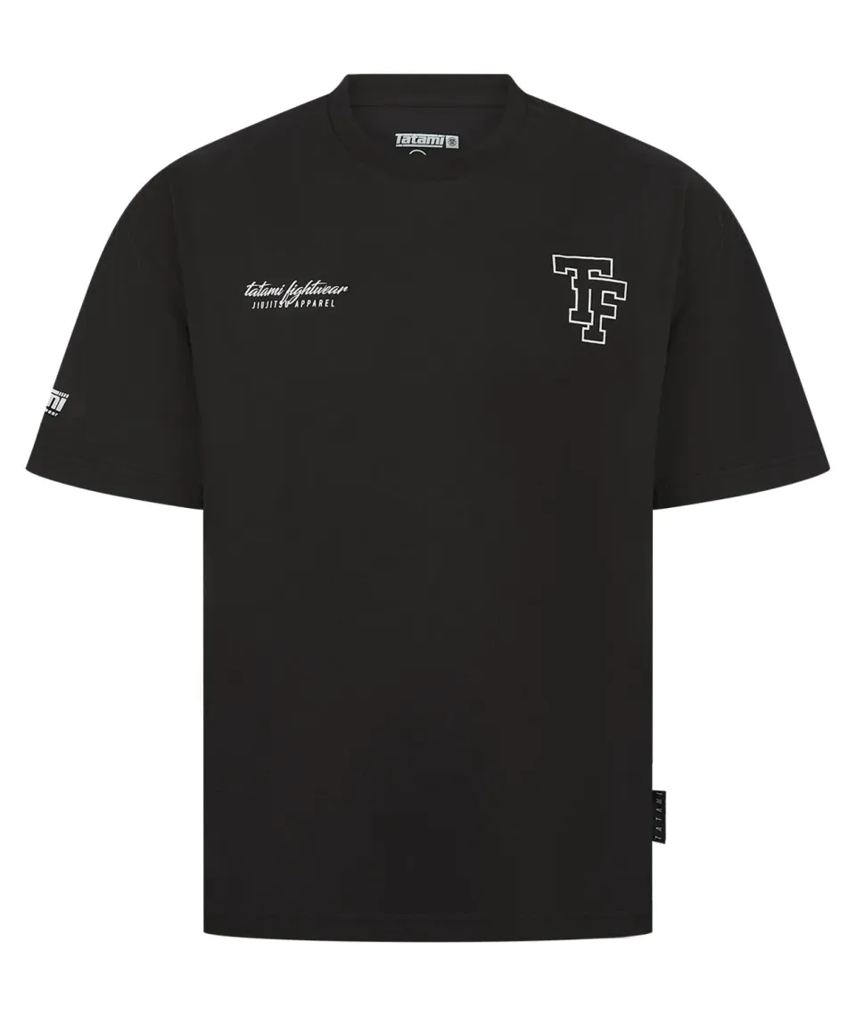 Tatami Fightwear Basic Oversized maglietta nera cotone 210 gsm