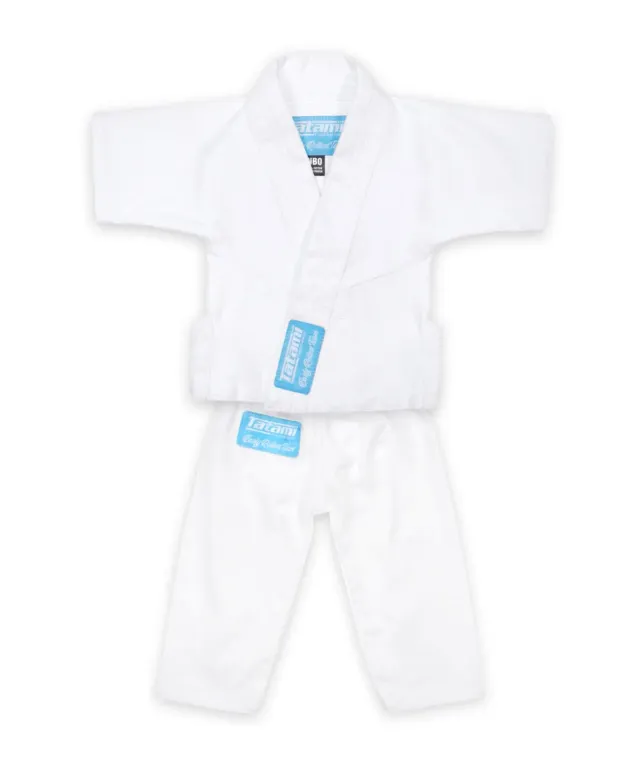 Tatami Fightwear Newborn Jiu-Jitsu Gi kimono neonato bianco-blu cotone