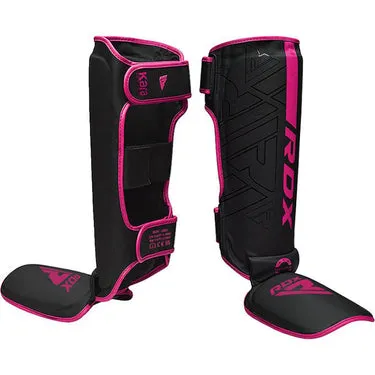 RDX F6 Kara parastinchi MMA cuoio collo piede neri