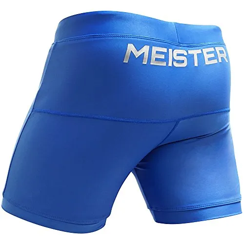 Meister Crown pantaloncini mma vale tudo blu microfibra