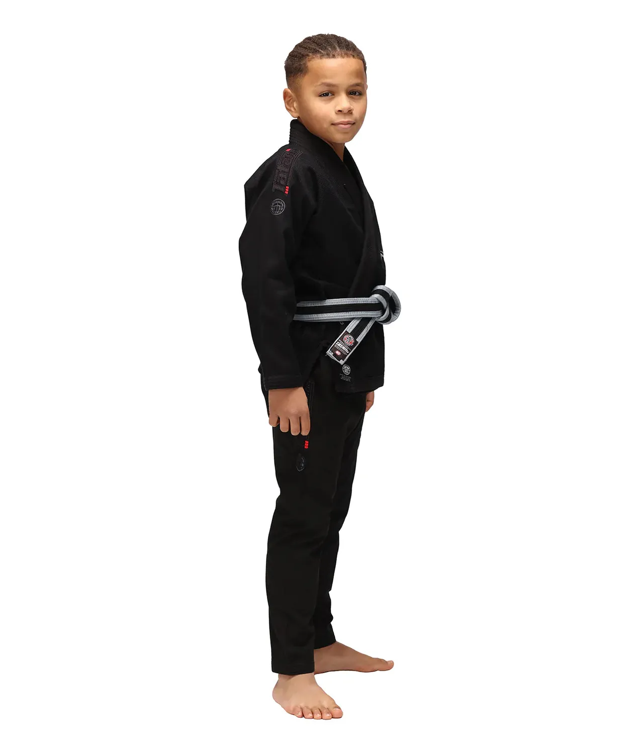 Tatami Fightwear Elements Superlite Kimono BJJ Bambino Nero Leggero