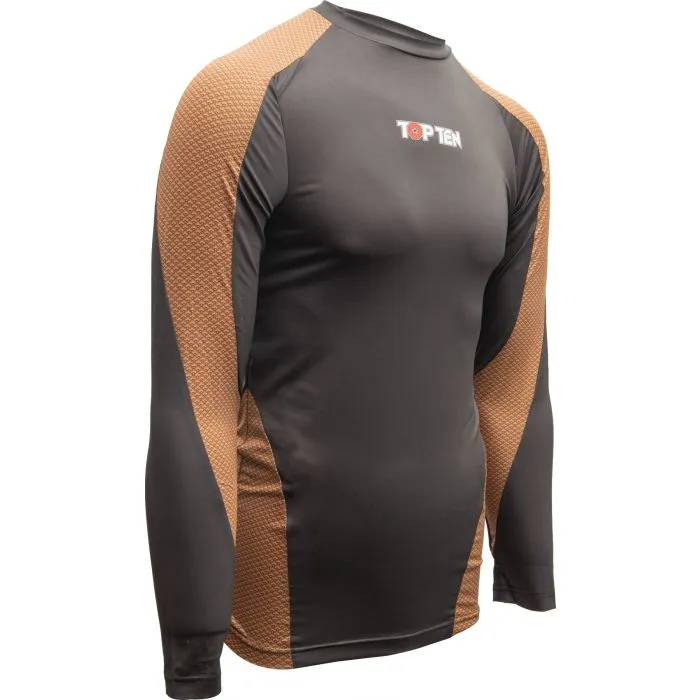 TOP TEN Budo Power Ink rash guard MMA elasticizzato