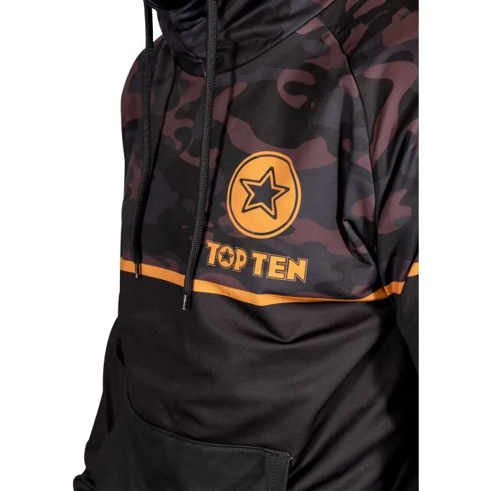 TOP TEN Black Force felpa mimetica MMA