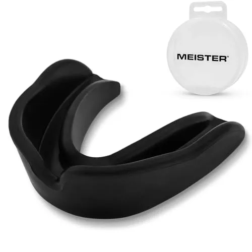 Meister MMA paradenti singolo modellabile nero con custodia