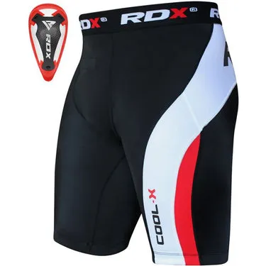 RDX MB shorts compressione con conchiglia protezione