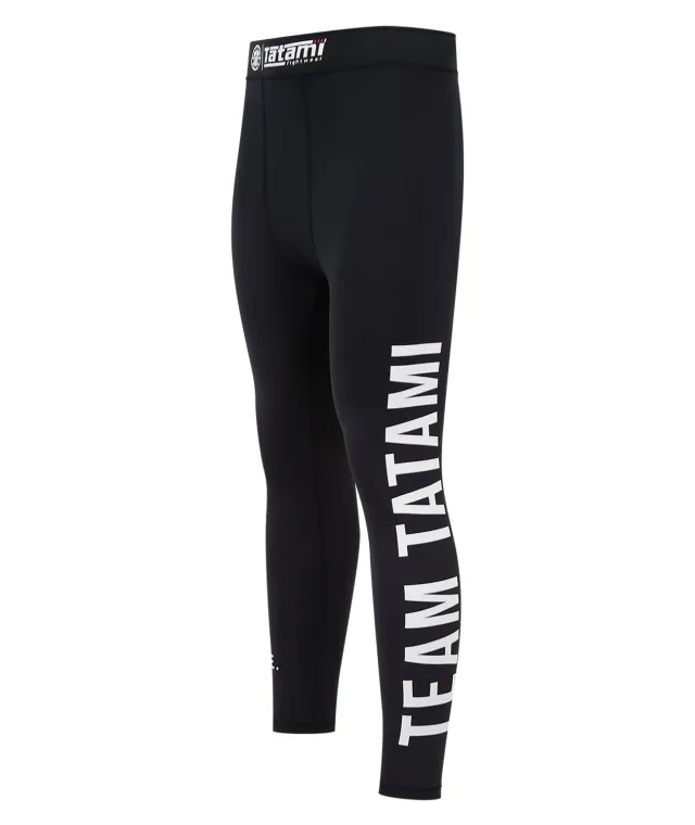 Tatami Team spats neri compressione uomo full length