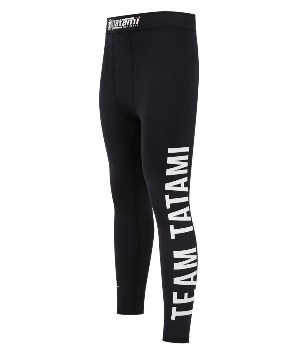Tatami Team spats neri compressione uomo full length
