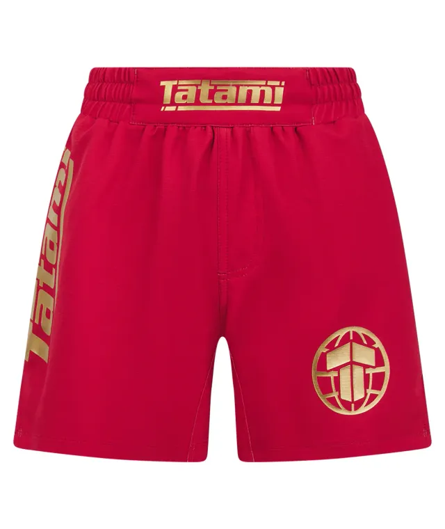 Tatami Pro Grappling Shorts Donna Rossi Taglio Alto Leggeri