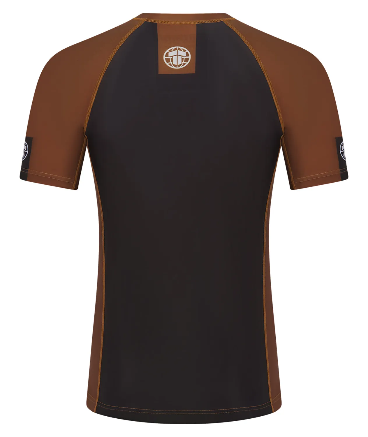 Tatami Fightwear IBJJF Ranked Rash Guard marrone manica corta