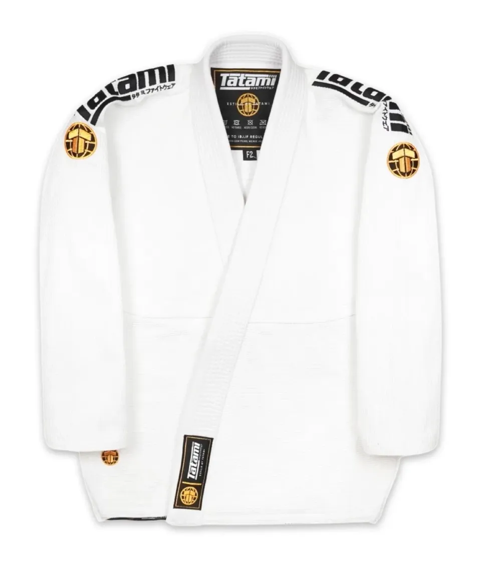 Tatami Estilo Gold Label kimono BJJ donna bianco pesante