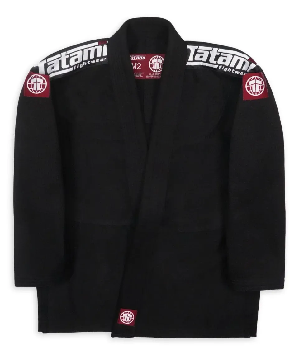 Tatami Nova Competidor kimono BJJ bimbo nero leggero cintura inclusa