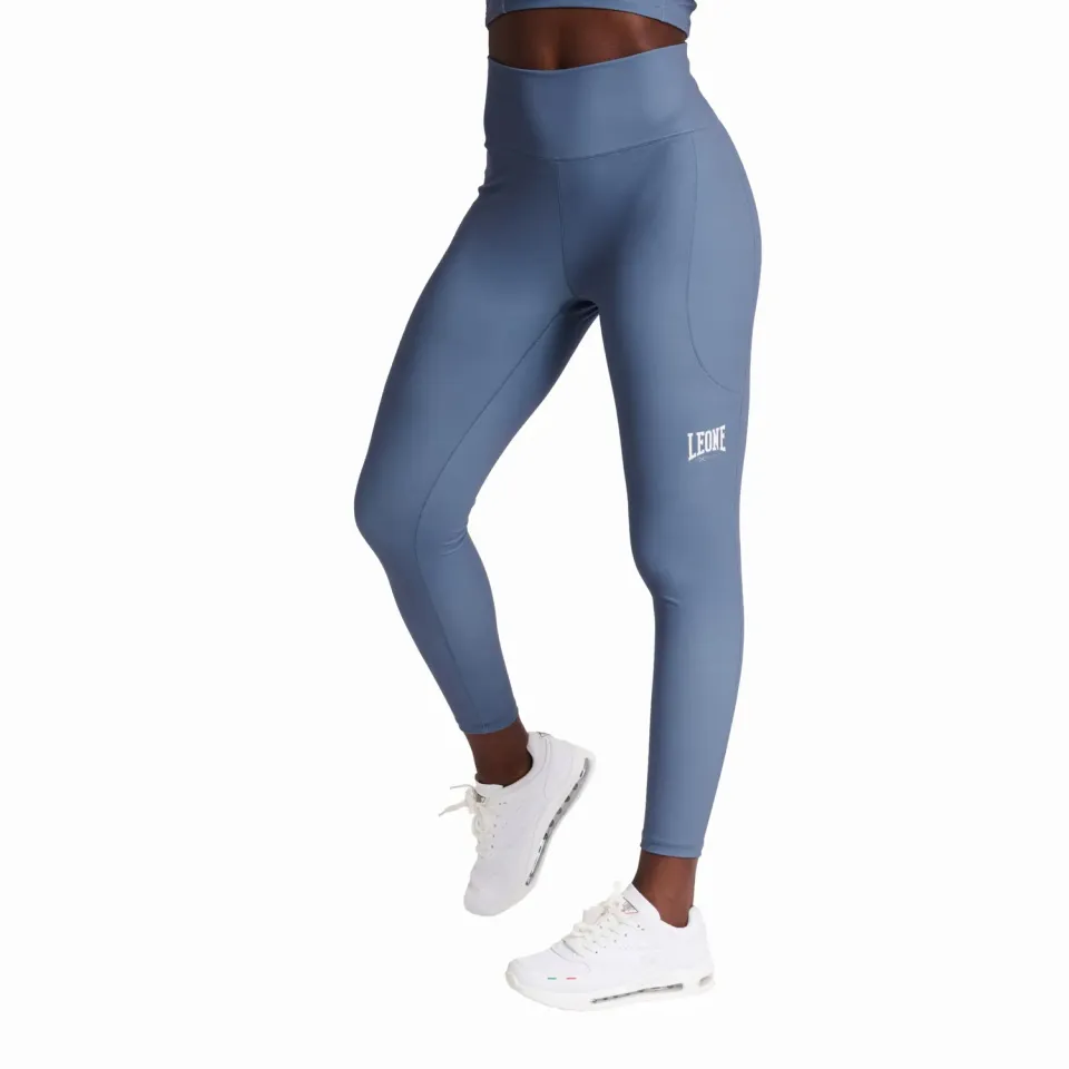 Leone1947 Logo ABX134 Leggings Donna neri allenamento