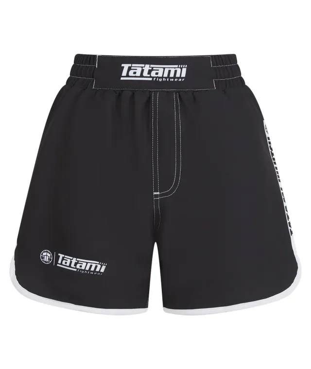 Tatami Fightwear Contrast shorts donna grappling neri riciclati