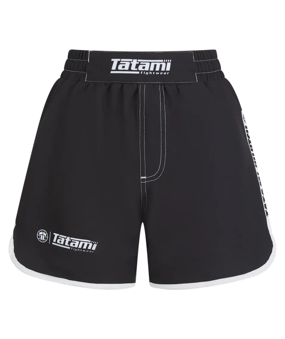 Tatami Fightwear Contrast shorts donna grappling neri riciclati