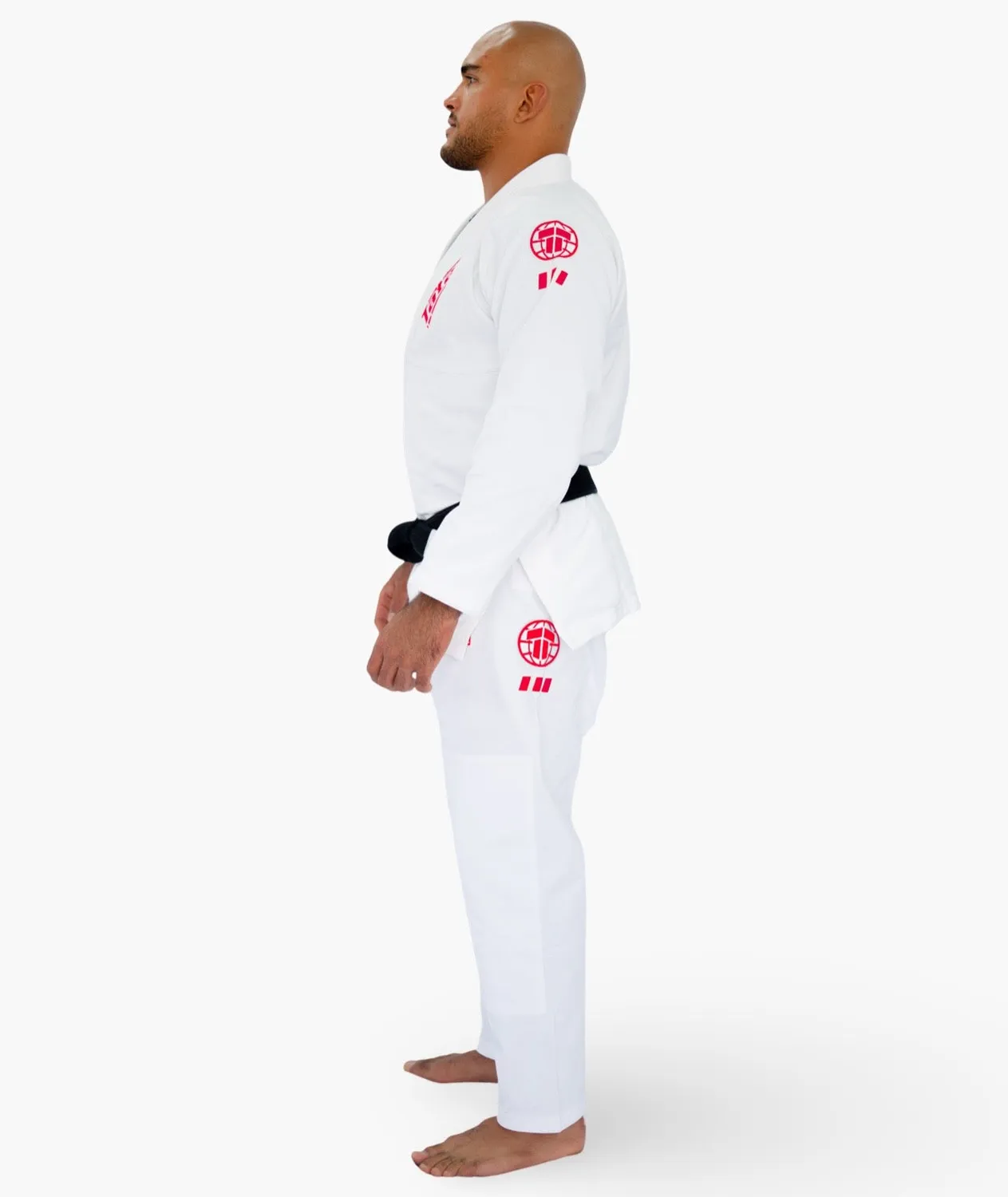 Tatami Pro Series kimono BJJ bianco wild rose leggero