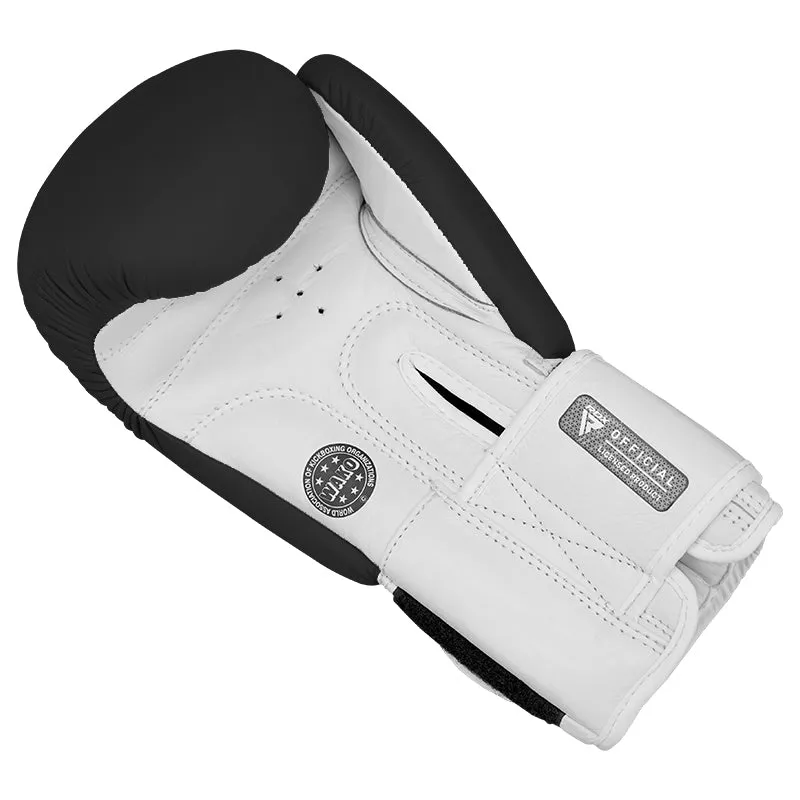 RDX T1 WAKO Guantoni Boxe Pelle Neri