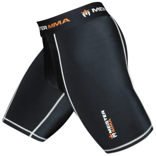 Meister Pantaloncini Compressione MMA Conchiglia Nero S