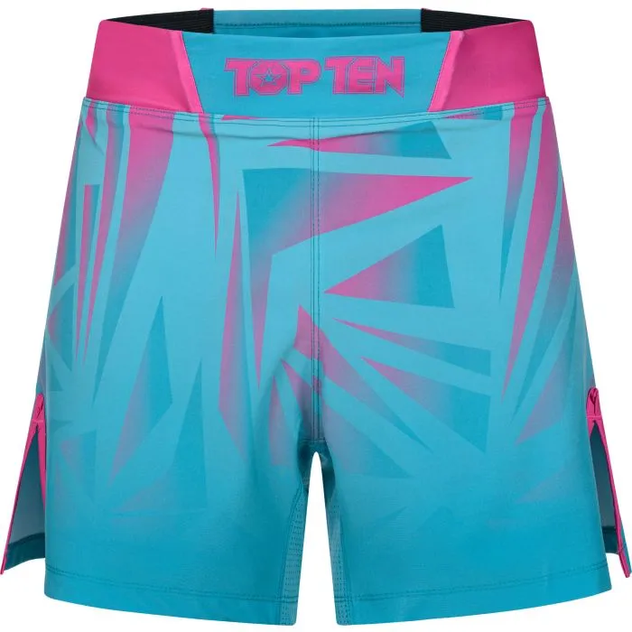 TOP TEN Power Ink Borrado shorts MMA con interno
