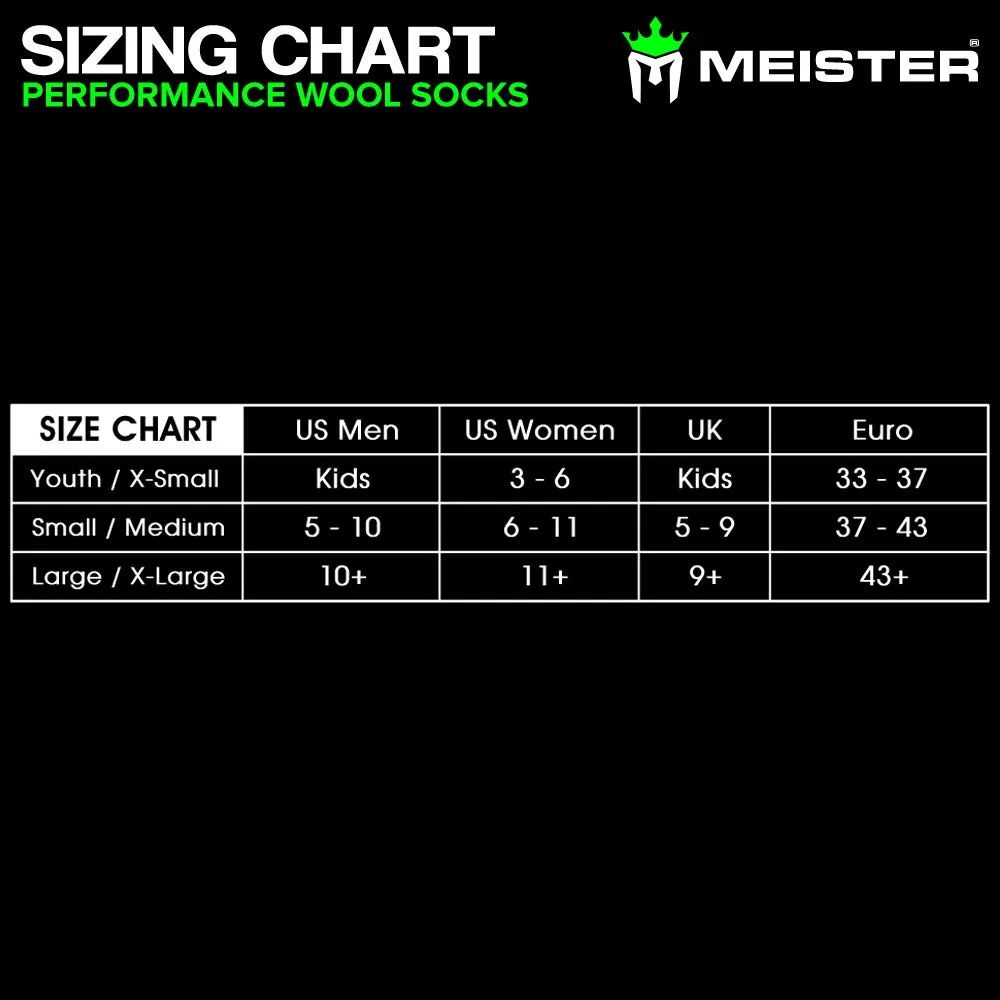 Meister Performance calzini alti misto lana grigio M