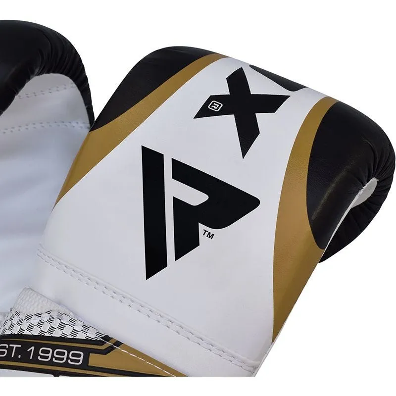 RDX GL Golden guantoni boxe 4oz dorati sacco