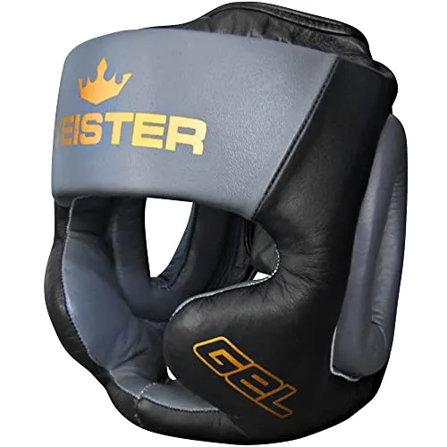 Meister Gel Fullface casco integrale nero S/M pelle