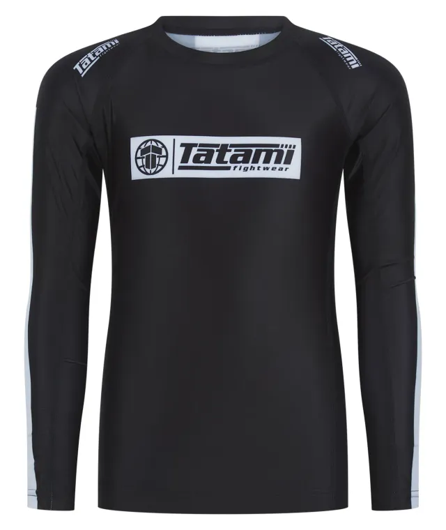 Tatami Block rash guard bambino manica lunga nera