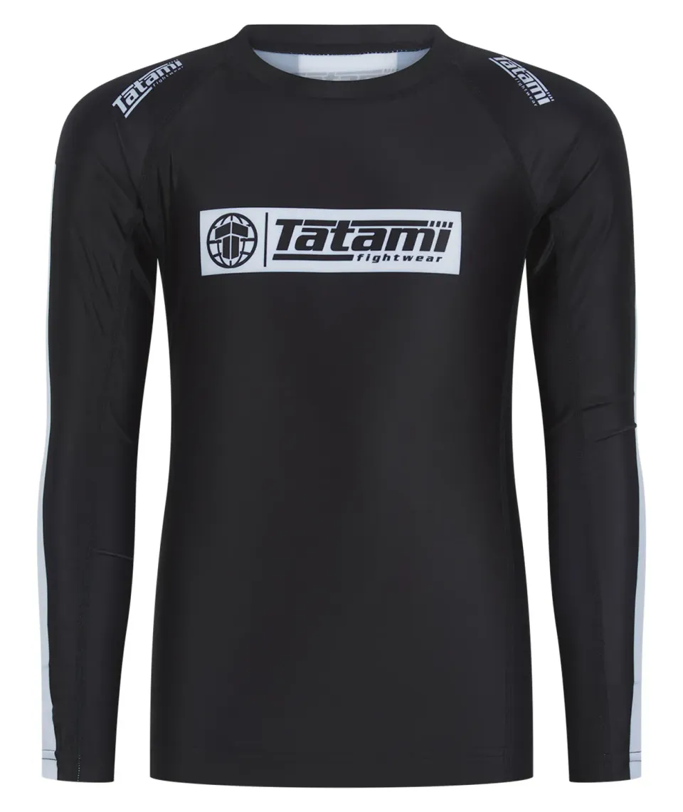 Tatami Block rash guard bambino manica lunga nera