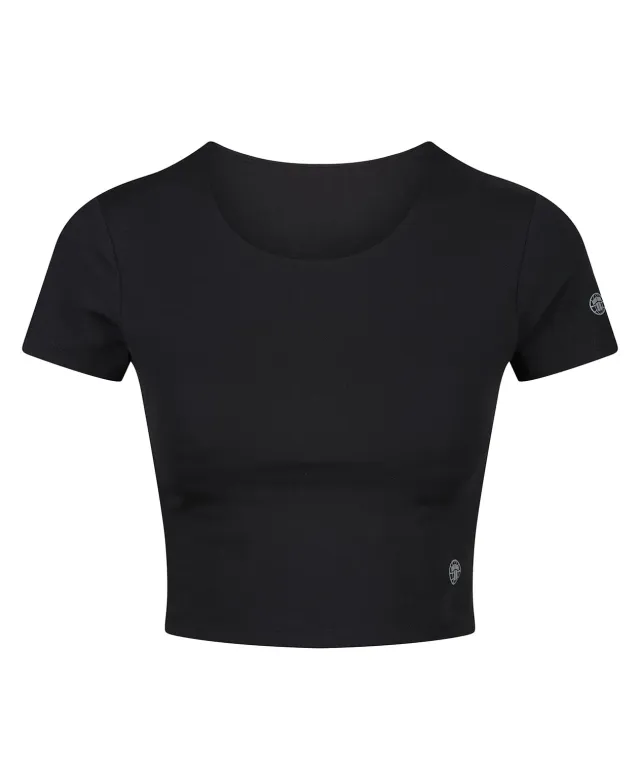 Tatami Fusion top training donna nero cropped sostegno