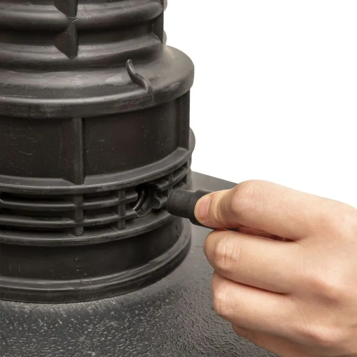TOP TEN Tower sacco autoportante 179cm nero oversize