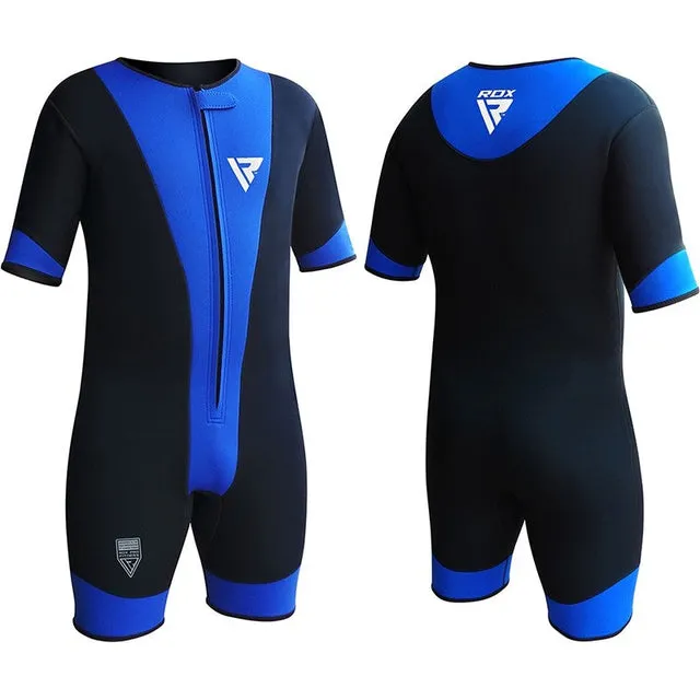 RDX 1U Tuta Sauna Neoprene con Zip per Sudorazione