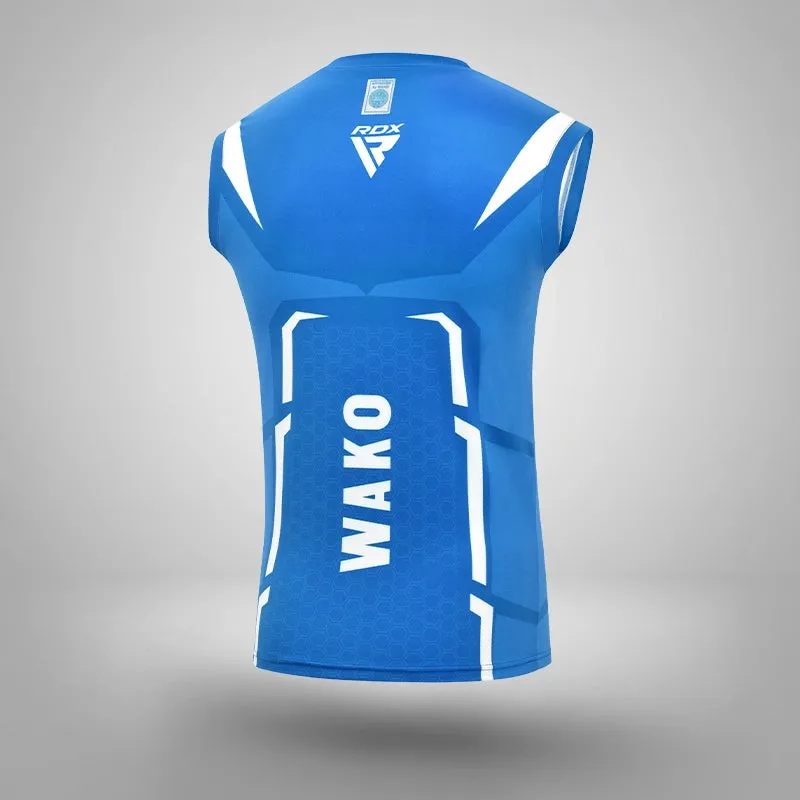 RDX P3 Kick Light divisa kickboxing rossa canotta+shorts