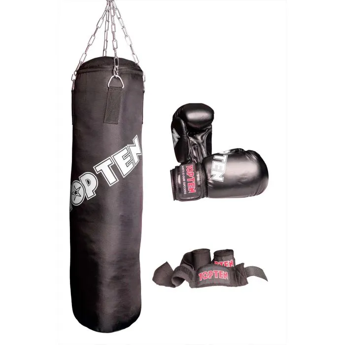 Top Ten Complete set boxe sacco guanti bende principanti