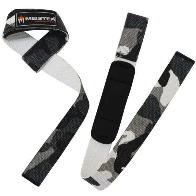 Meister Lifting Straps Mimetico Neoprene Antiscivolo