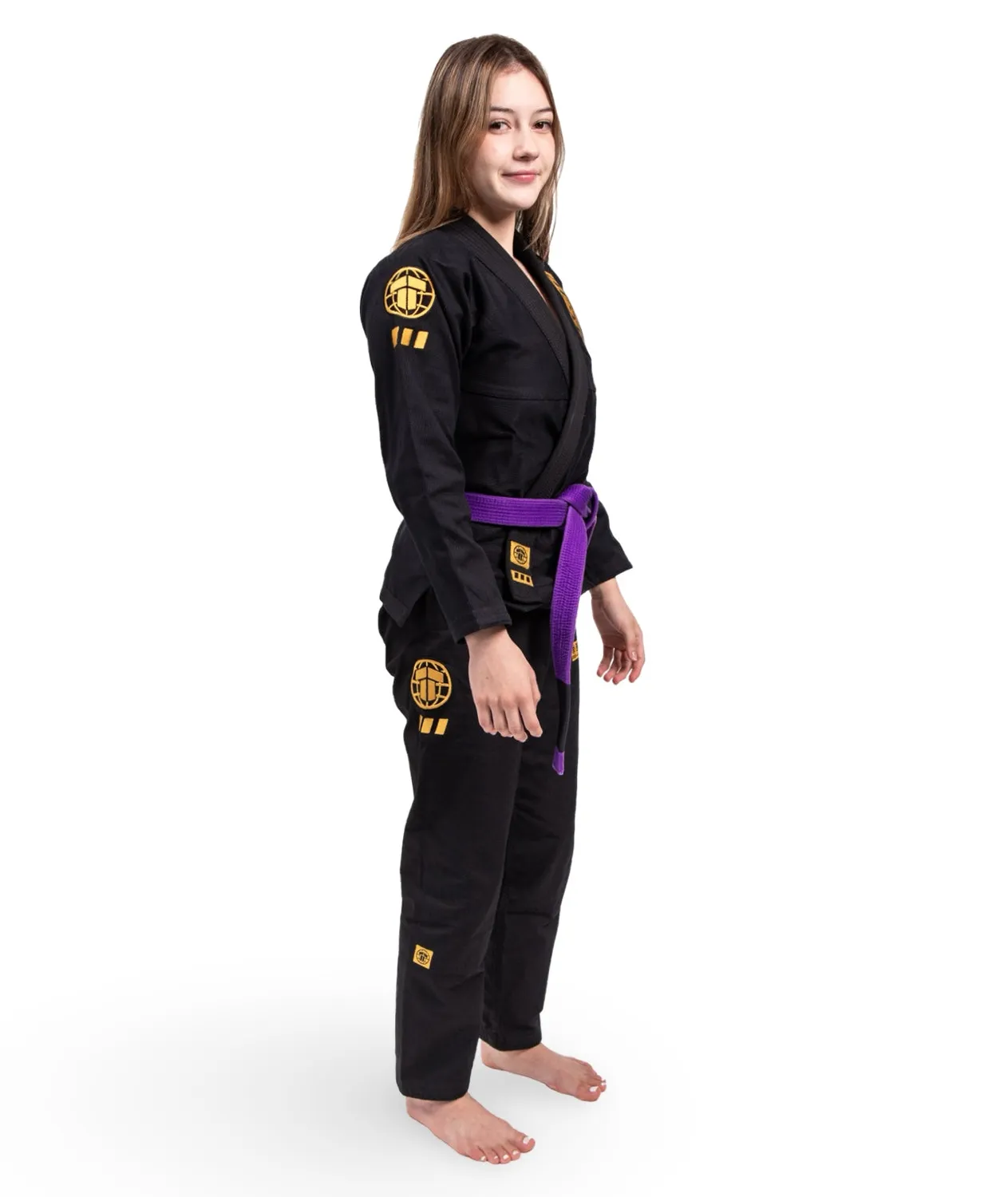 Tatami Pro Series Kimono BJJ Donna Nero Oro