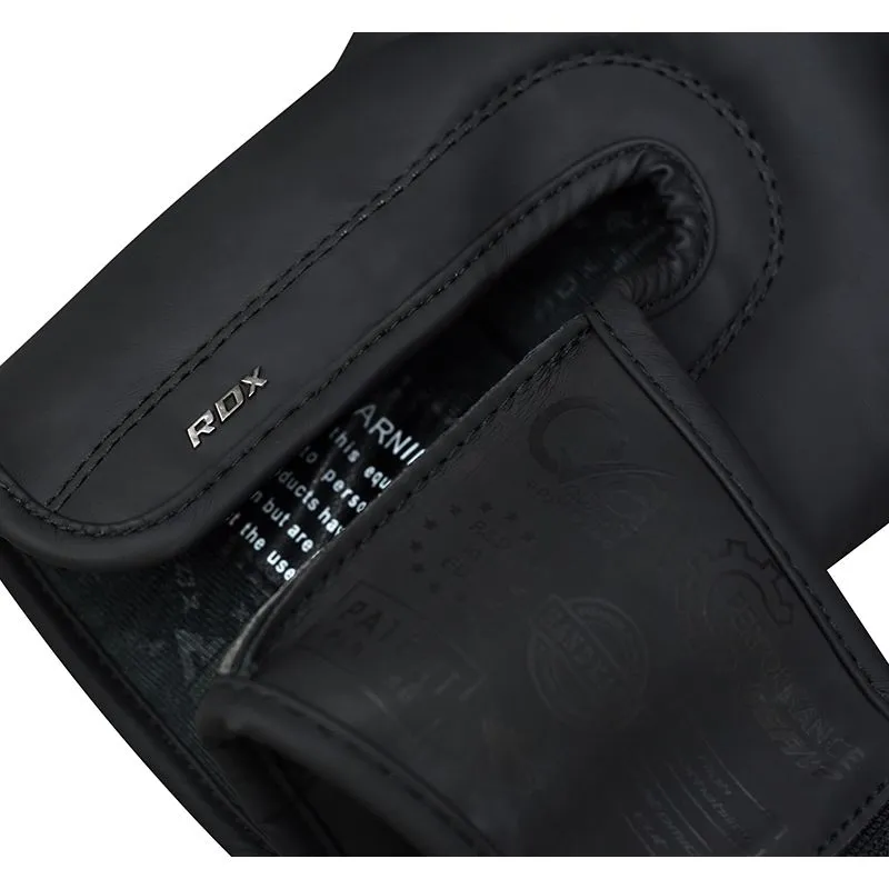 RDX F15 Noir Guanti Boxe Neri 14oz in Pelle