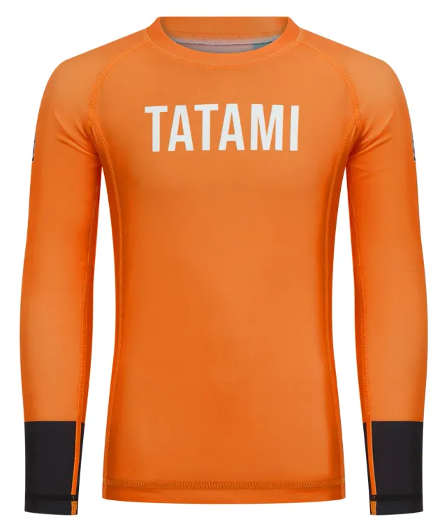 Tatami Helena rash guard bimbo arancione maniche lunghe