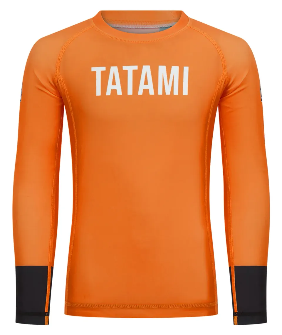 Tatami Helena rash guard bimbo arancione maniche lunghe