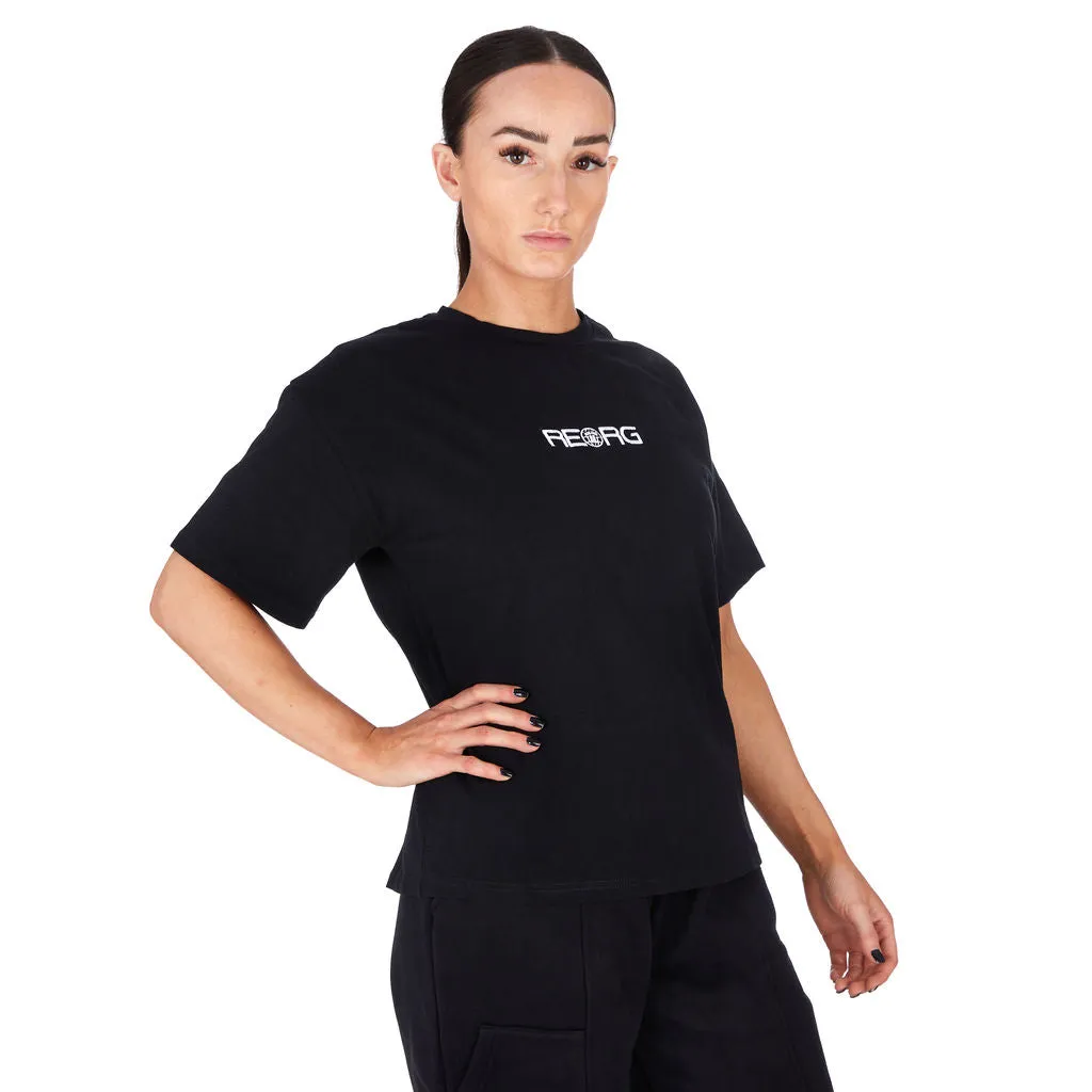 Tatami Reorg t-shirt donna nera maniche corte