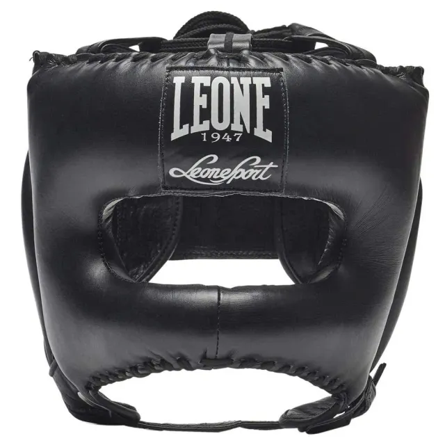 Leone1947 CS433 casco boxe nero pelle S/M
