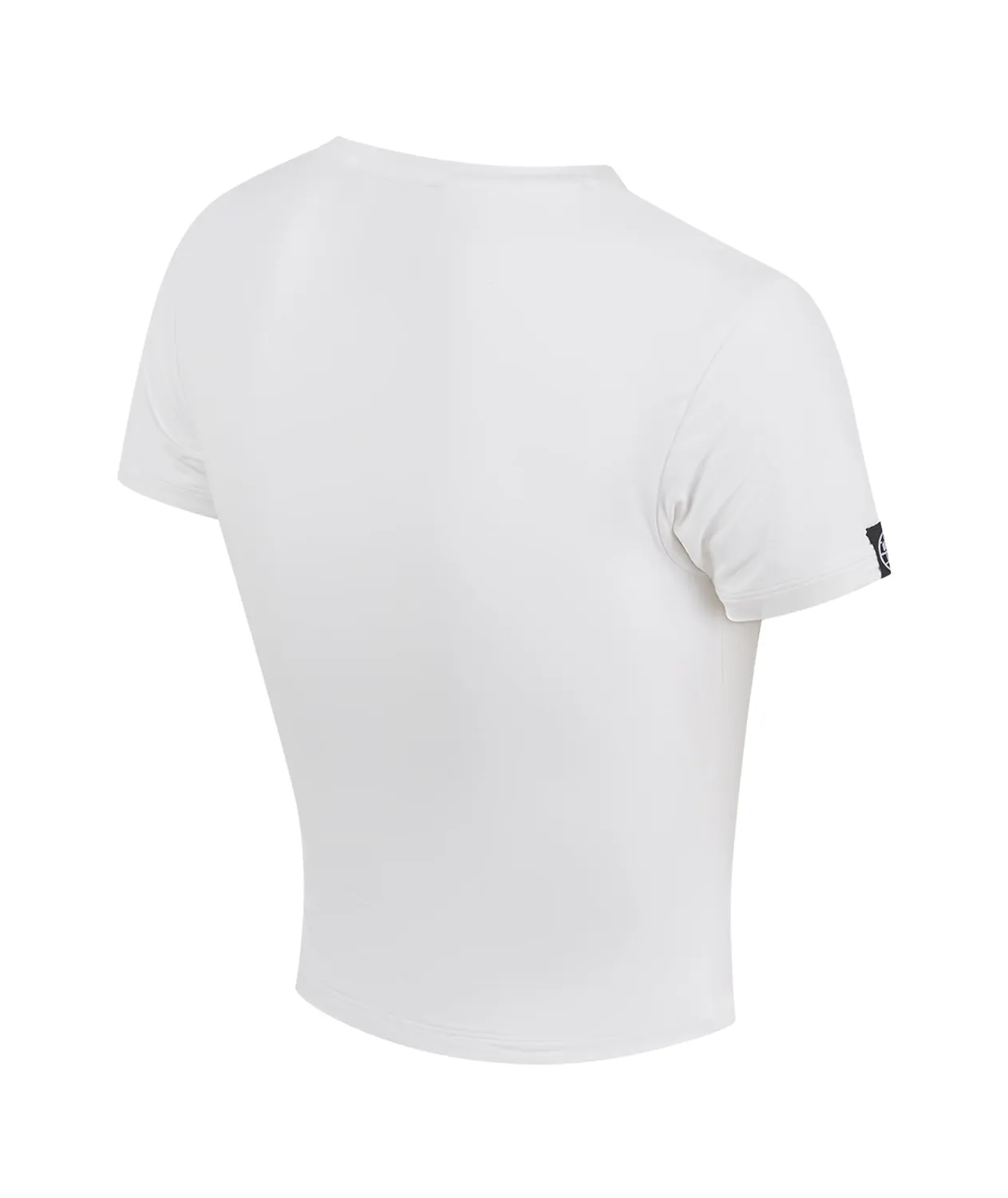 Tatami Helena t-shirt cropped donna bianco elasticizzato